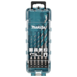 Coffret 5 Forets multi-matériaux HEXA 1/4"