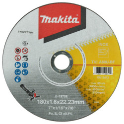 Disque à tronçonner métal et inox fin 180 x 1,6 mm