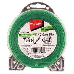 Fil nylon hélicoïdal vert pour débroussailleuse à batterie (15 m)