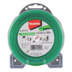 Fil nylon hélicoïdal vert pour débroussailleuse à batterie (30 m)