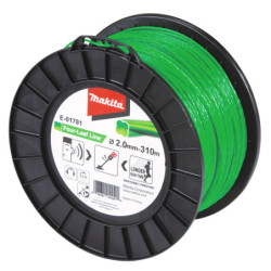Fil nylon hélicoïdal vert pour débroussailleuse à batterie (310 m)