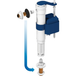 Robinet flotteur universel - SX - BEMIS - 3/8" - Système d'alimentation : Basse, Latérale