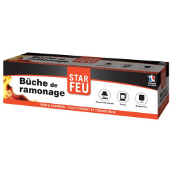 Poudre de ramonage pour l'entretien des cheminées, inserts, poêles, et chaudières à bois ou à charbon