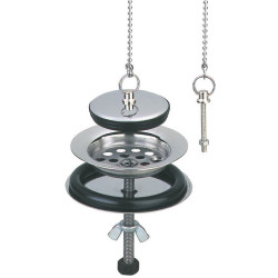 Bonde de siphon - Grandsire - Sens de sortie : Verticale - Type de bonde : À bouchon