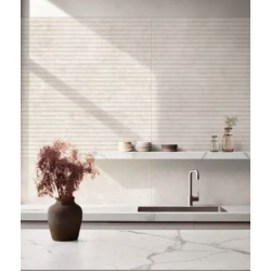 TRAVERTINO WALL 3D BIANCO...