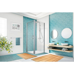Porte pivotante Reflet-P Odyssea - 80cm - Épaisseur du verre : 6 mm