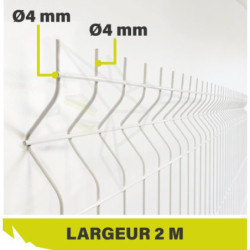 PANNEAUX RIGIDES : Lg 2 m -...