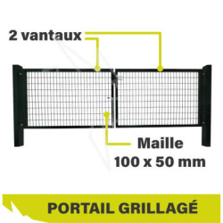 PORTAIL 2 VANTAUX larg 4M...
