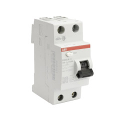 Interrupteur différentiel à raccordement vissé - ABB - Type A - 2 modules - 40 A  - Tension : 230 V
