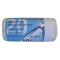 Sac blanc de 10 l  Embal'Sac - 20 sacs