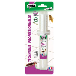 Seringue gel-appât spécial cafards - Acto - 25 g  - 80m² - Efficace sur : Blatte, Cafard