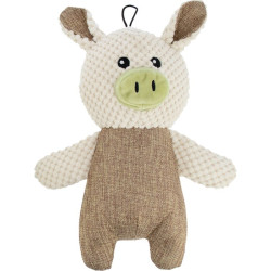 Doudou cochon Léo - Fidelami - 11cm - 25cm - Animal concerné : Chien
