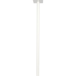 Pied pour boîte aux lettres - BURG WATCH – Blanc - Tube Ø 40 x 1 150 mm - Matière : Acier