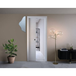 Châssis Doortech simple cloison finie 100mm vide interne 54mm